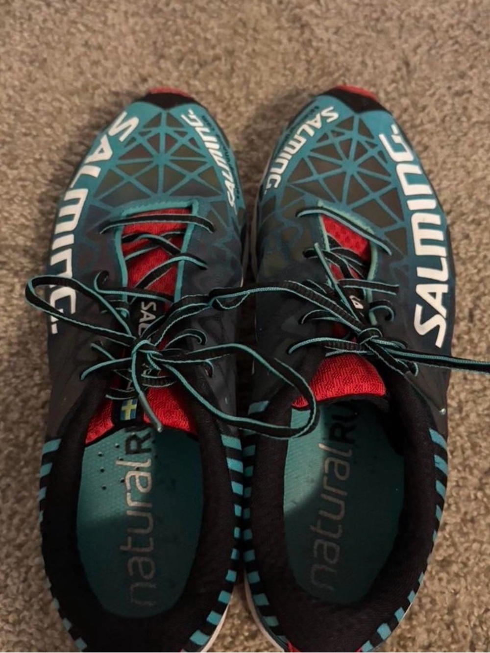 Men's Athletic Shoes in Teal and Black